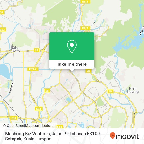 Peta Mashooq Biz Ventures, Jalan Pertahanan 53100 Setapak