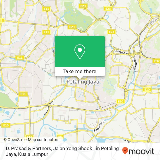 D. Prasad & Partners, Jalan Yong Shook Lin Petaling Jaya map