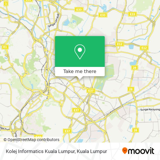 Kolej Informatics Kuala Lumpur map