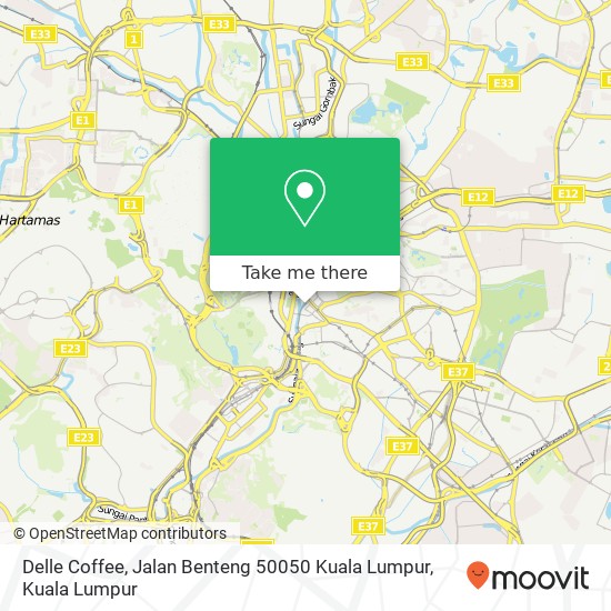 Delle Coffee, Jalan Benteng 50050 Kuala Lumpur map