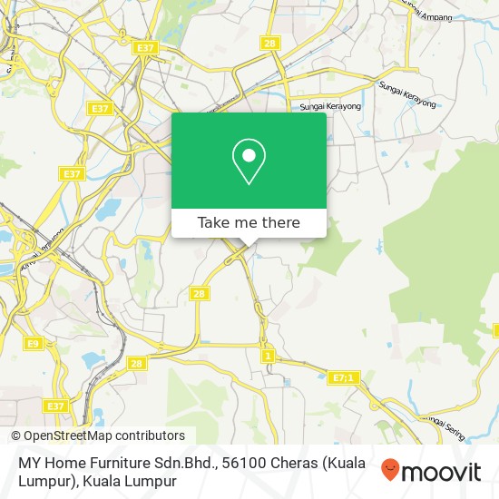 MY Home Furniture Sdn.Bhd., 56100 Cheras (Kuala Lumpur) map