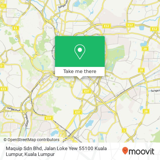 Maquip Sdn Bhd, Jalan Loke Yew 55100 Kuala Lumpur map