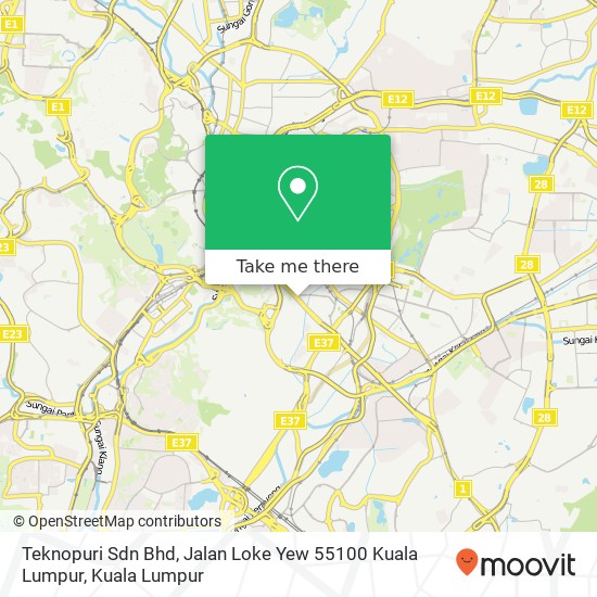 Peta Teknopuri Sdn Bhd, Jalan Loke Yew 55100 Kuala Lumpur