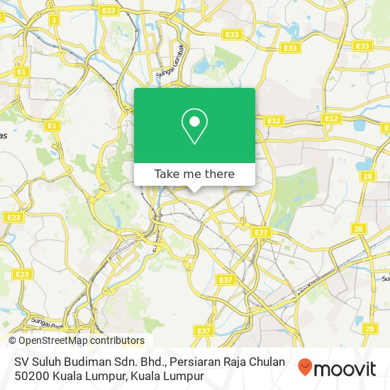 SV Suluh Budiman Sdn. Bhd., Persiaran Raja Chulan 50200 Kuala Lumpur map