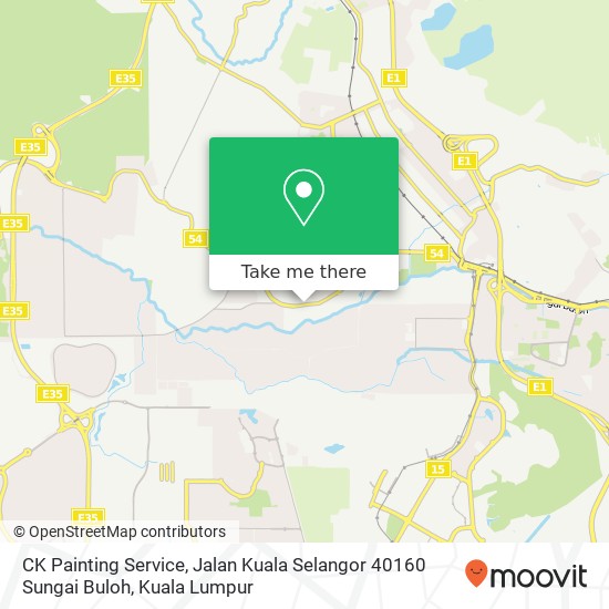 Peta CK Painting Service, Jalan Kuala Selangor 40160 Sungai Buloh