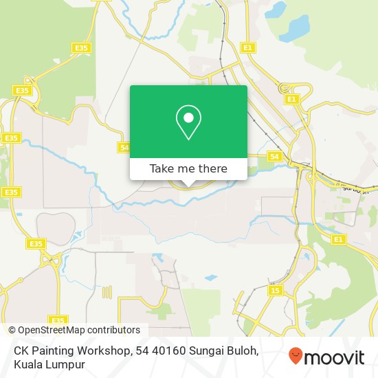 CK Painting Workshop, 54 40160 Sungai Buloh map