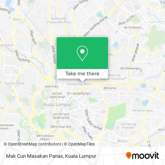 Mak Cun Masakan Panas map