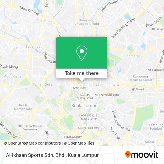 Al-Ikhsan Sports Sdn. Bhd. map