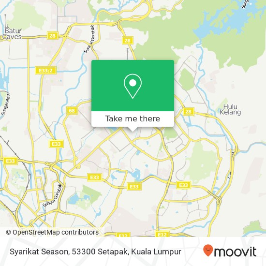 Syarikat Season, 53300 Setapak map