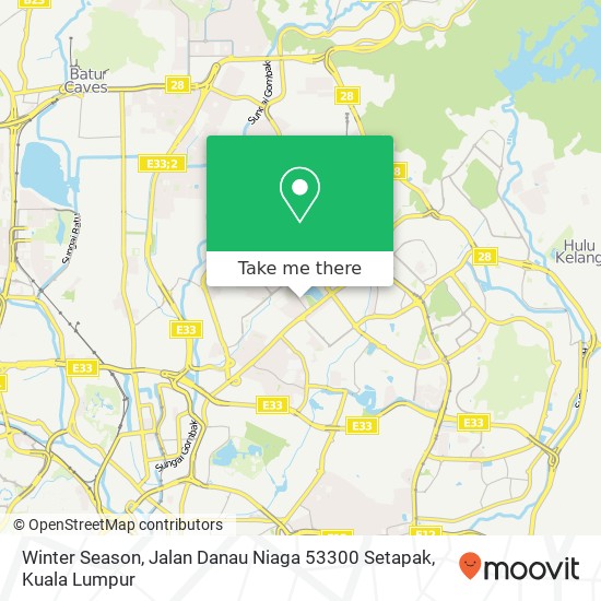 Winter Season, Jalan Danau Niaga 53300 Setapak map