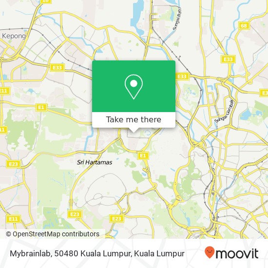 Peta Mybrainlab, 50480 Kuala Lumpur