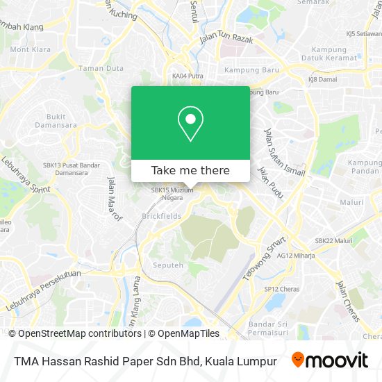 Peta TMA Hassan Rashid Paper Sdn Bhd
