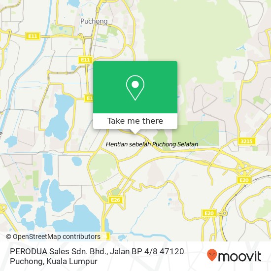 PERODUA Sales Sdn. Bhd., Jalan BP 4 / 8 47120 Puchong map