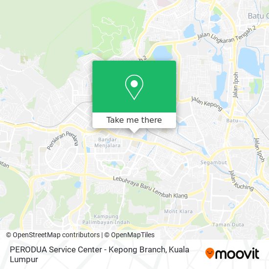 Peta PERODUA Service Center - Kepong Branch