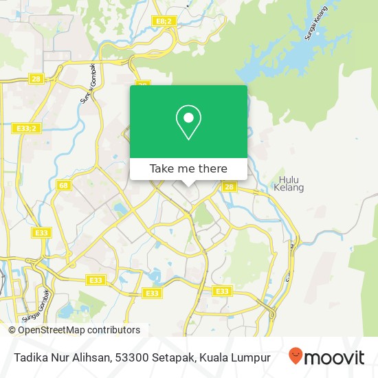 Tadika Nur Alihsan, 53300 Setapak map