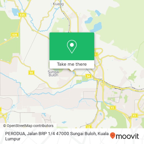 PERODUA, Jalan BRP 1 / 4 47000 Sungai Buloh map