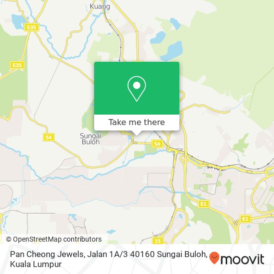 Peta Pan Cheong Jewels, Jalan 1A / 3 40160 Sungai Buloh