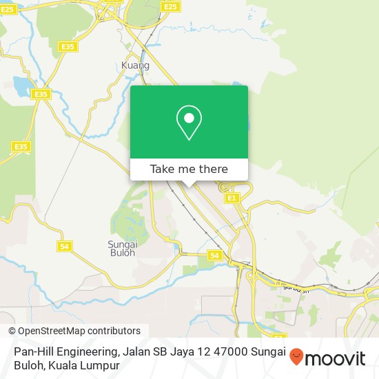 Pan-Hill Engineering, Jalan SB Jaya 12 47000 Sungai Buloh map