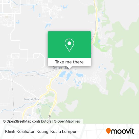 Klinik Kesihatan Kuang map