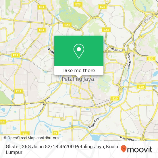 Glister, 26G Jalan 52 / 18 46200 Petaling Jaya map