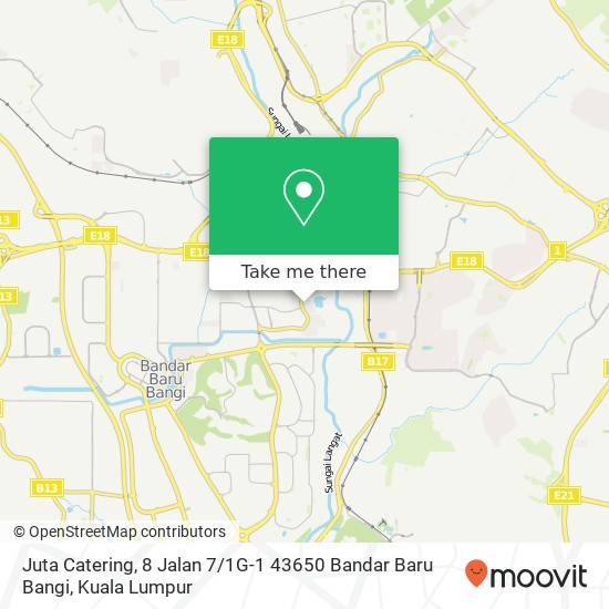 Juta Catering, 8 Jalan 7 / 1G-1 43650 Bandar Baru Bangi map