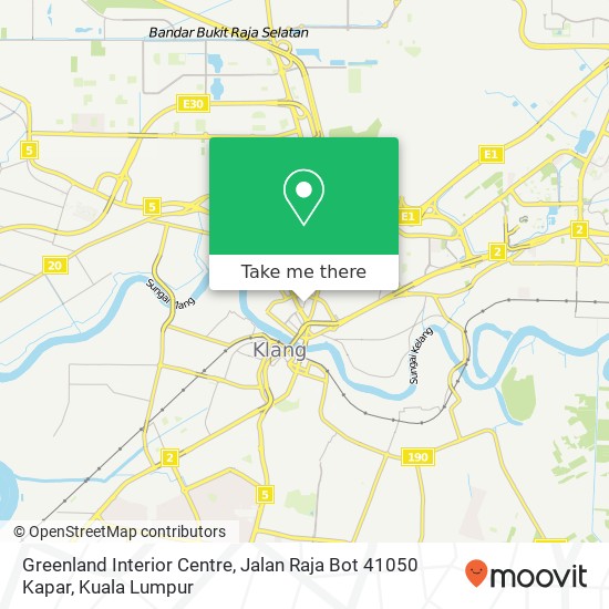 Greenland Interior Centre, Jalan Raja Bot 41050 Kapar map