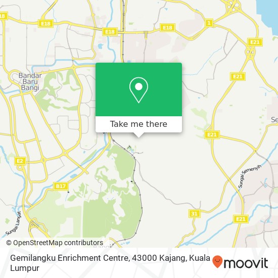 Gemilangku Enrichment Centre, 43000 Kajang map