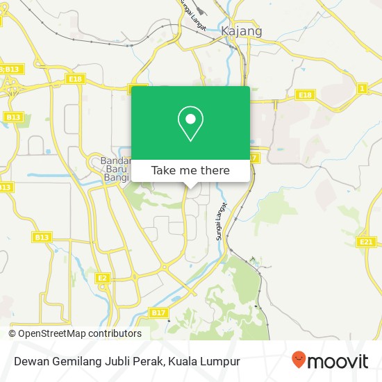 Dewan Gemilang Jubli Perak map