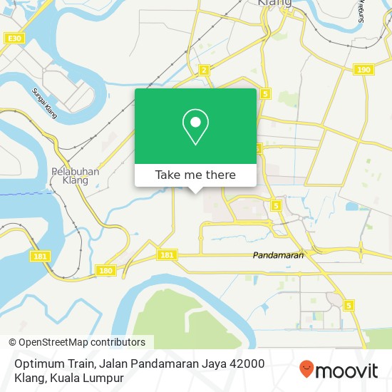 Optimum Train, Jalan Pandamaran Jaya 42000 Klang map