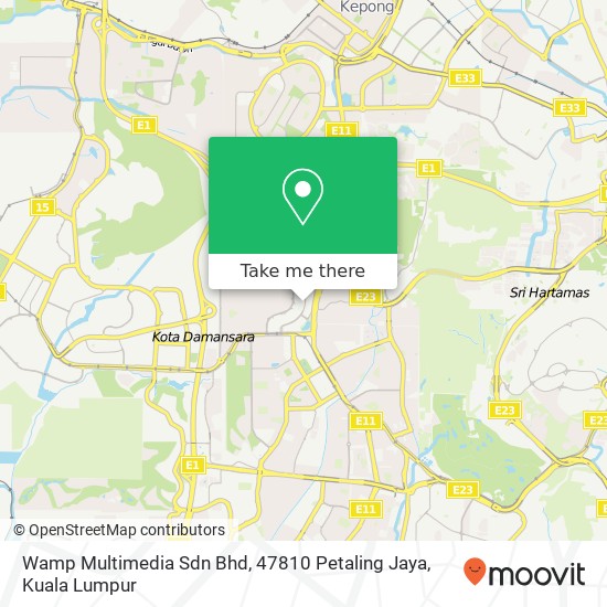 Wamp Multimedia Sdn Bhd, 47810 Petaling Jaya map