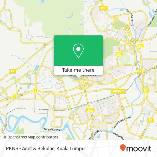 PKNS - Aset & Bekalan map