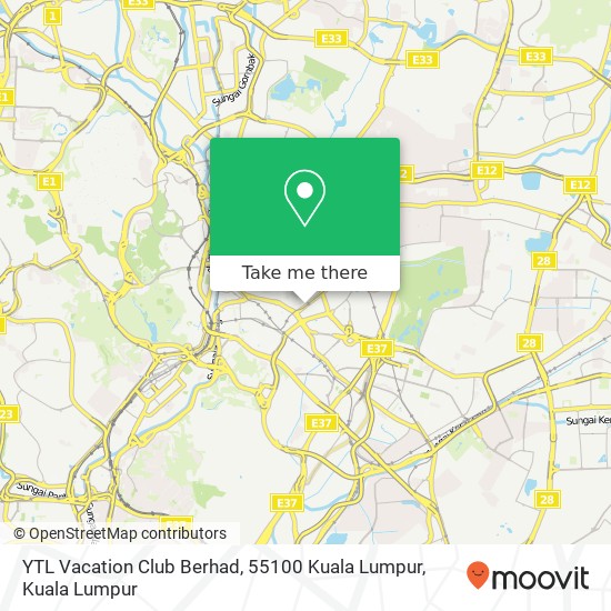 YTL Vacation Club Berhad, 55100 Kuala Lumpur map