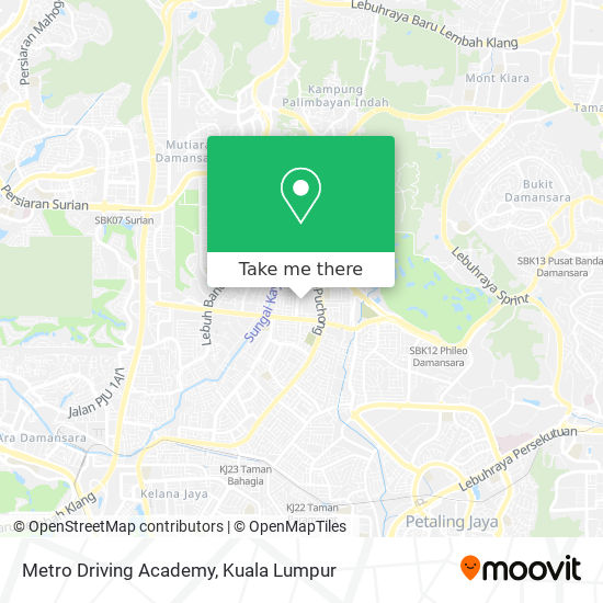 Metro Driving Academy map