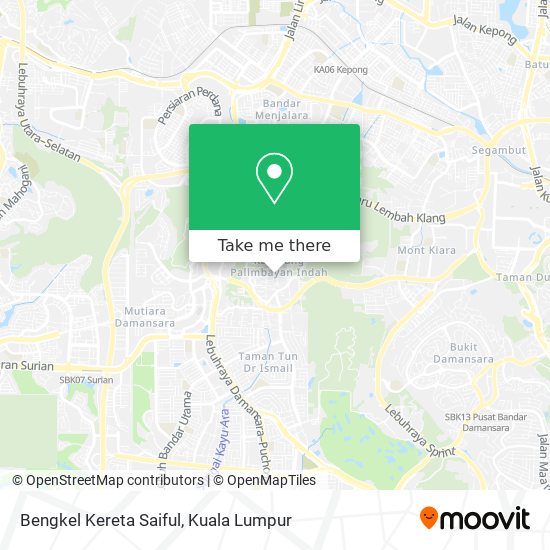 Bengkel Kereta Saiful map