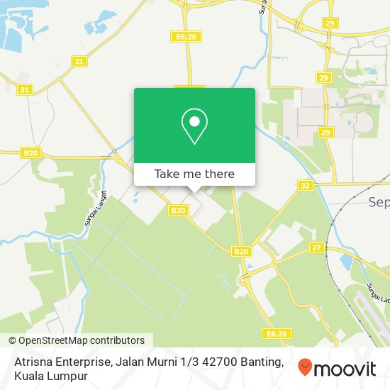 Atrisna Enterprise, Jalan Murni 1 / 3 42700 Banting map
