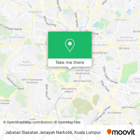 Jabatan Siasatan Jenayah Narkotik map