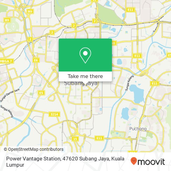 Peta Power Vantage Station, 47620 Subang Jaya