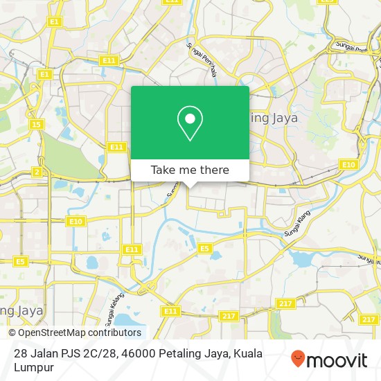 Peta 28 Jalan PJS 2C / 28, 46000 Petaling Jaya
