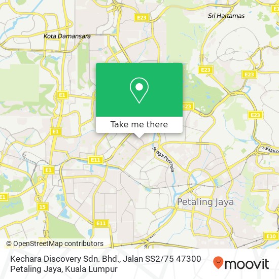 Kechara Discovery Sdn. Bhd., Jalan SS2 / 75 47300 Petaling Jaya map