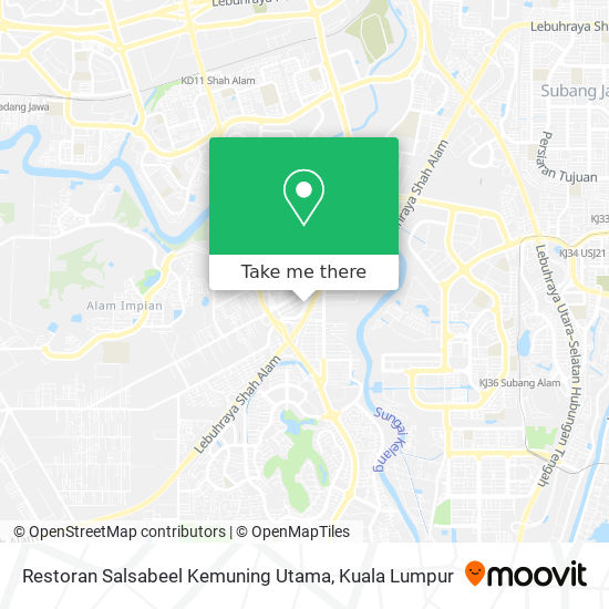 Peta Restoran Salsabeel Kemuning Utama