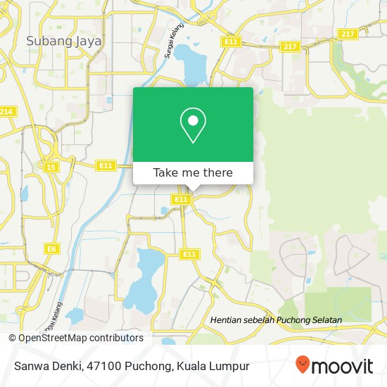 Peta Sanwa Denki, 47100 Puchong
