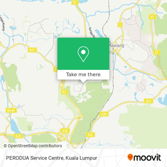 PERODUA Service Centre map