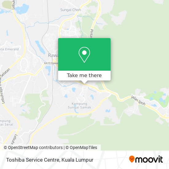 Toshiba Service Centre map