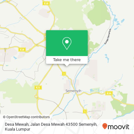 Desa Mewah, Jalan Desa Mewah 43500 Semenyih map