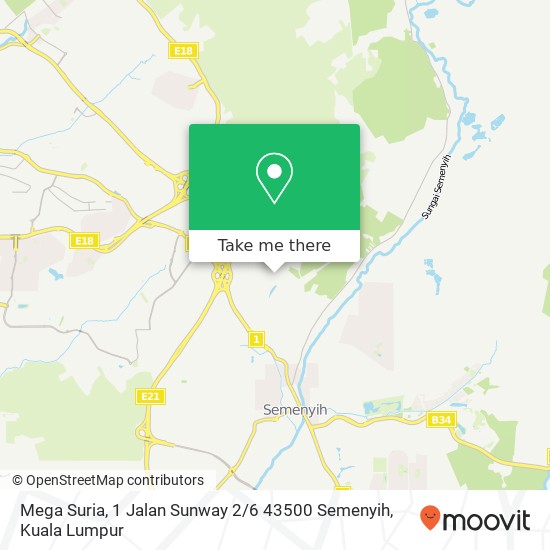 Peta Mega Suria, 1 Jalan Sunway 2 / 6 43500 Semenyih