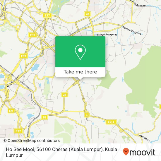 Ho See Mooi, 56100 Cheras (Kuala Lumpur) map