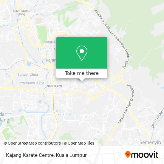 Kajang Karate Centre map