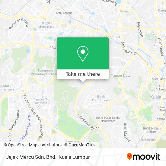 Jejak Mercu Sdn. Bhd. map