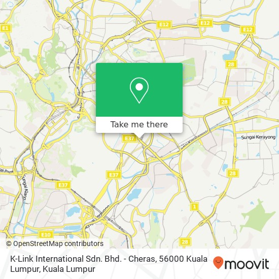 K-Link International Sdn. Bhd. - Cheras, 56000 Kuala Lumpur map