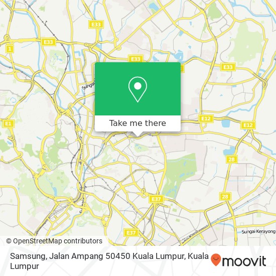 Peta Samsung, Jalan Ampang 50450 Kuala Lumpur